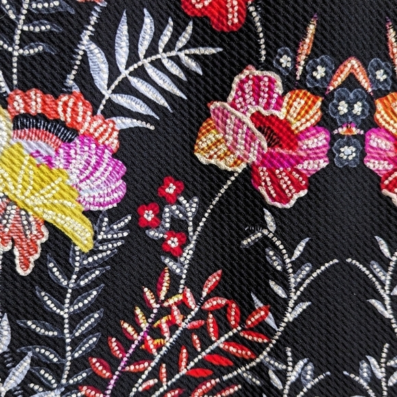 Sandra Darren Floral Print Cap Sleeve Lightweight Women's Midi Dress - Picture 3 of 5